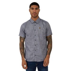 Luke 1977 Mens Yoko Linen Shirt / Navy